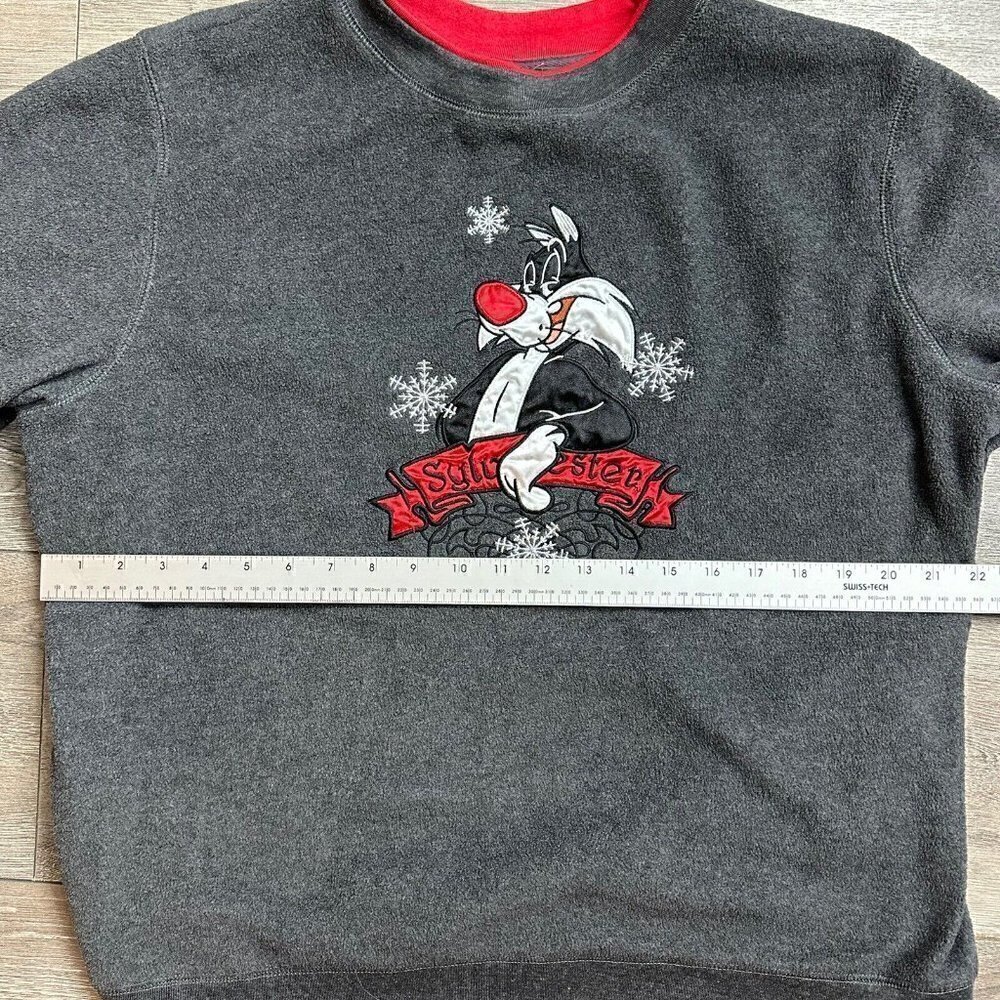 Looney Tunes sweater Sylvester Retro 1X Crew Neck Grey - Picture 5 of 6